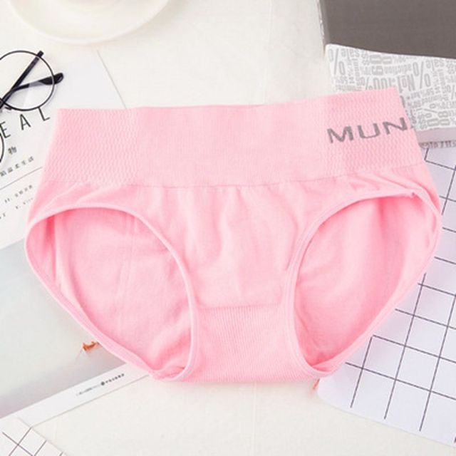 Women Hollow Out Lingerie Seamless Sexy Panties Full Coverage Solid Elastic  Intimates High Waisted Cotton Underwear